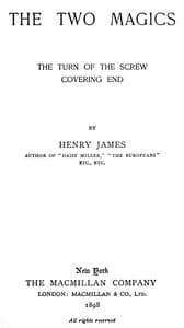 The Two Magics: The Turn of the Screw, Covering End by Henry James — book cover